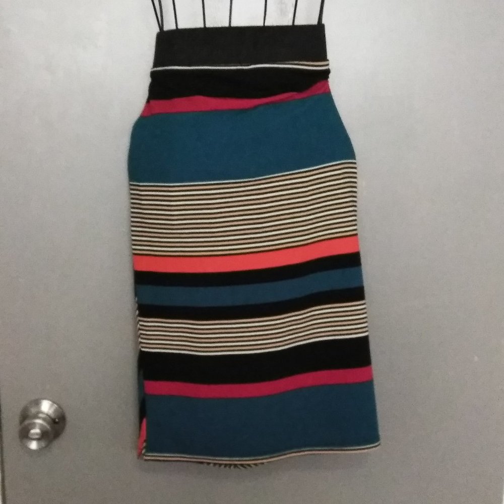 Contenta MultiColored Striped Skirt
